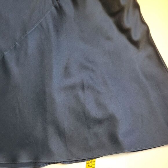 A.L.C. Blue Stretch Silk Evening Slip Maxi Dress Women's Size 2 *SEE WEAR NOTES* - Picture 14 of 15